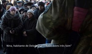 Nina, habitante de Debaltseve : "Nous avons très faim"