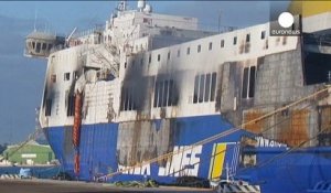 Les enquêteurs italiens à bord du ferry Norman Atlantic