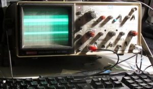 Quake on an oscilloscope