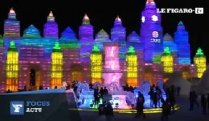 Chine : ouverture du festival de glace de Harbin