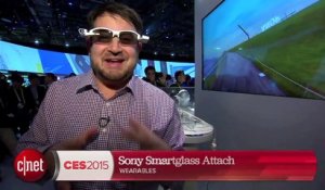CES 2015 : Sony Smartglass Attach, où comment transformer n’importe ses lunettes en Google Glass.