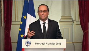 L'intervention intégrale de François Hollande après la tuerie de Charlie Hebdo
