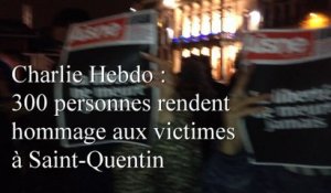 Charlie Hebdo : 300 personnes rendent hommage aux victimes à Saint-Quentin