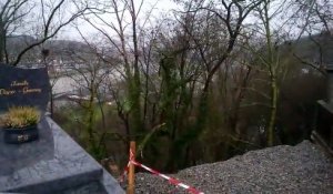 Huy: un mur du cimetière de la Buissière s'effondre (2)