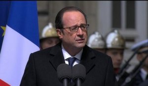 L'émouvant hommage de Hollande qui cite Malraux pour les policiers tombés pendant les attentats