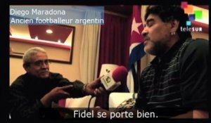 Maradona donne des nouvelles de son ami Fidel Castro