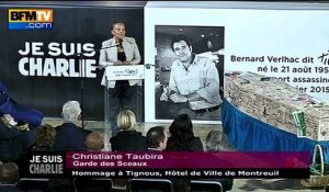 L'hommage de Taubira à Tignous