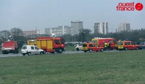 crash d'un avion de tourisme a l'aéroport de Rennes Saint-Jacques
