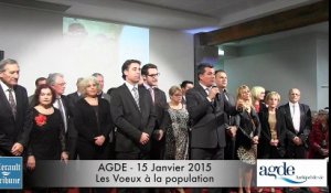 AGDE - 2015 - VOEUX 2015 : Cinq  personnalités mises à l'honneur en VILLE D'AGDE