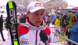Alexis Pinturault après sa 4ème place en slalom à Wengen / Vidéo FFS-EUROSPORT