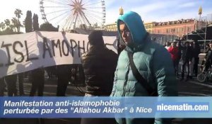 Manifestation anti-islamophobie perturbée par des "Allahou Akbar" à Nice