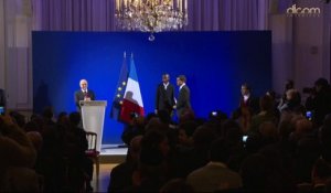 Cérémonie d'accueil dans la citoyenneté française de Lassana Bathily