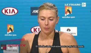 Sharapova : "Le mental doit servir à prendre le dessus"