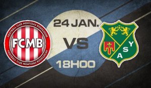 Samedi 24 Janvier à 18h00 - FC Montceau Bourgogne -  AS Yzeure - CFA B