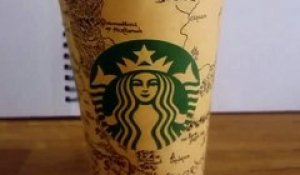 Starbucks : La carte du Seigneur des Anneaux