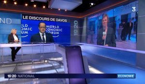 François Hollande à Davos : "J'appelle le système financier à couper les sources d'alimentation du terrorisme"
