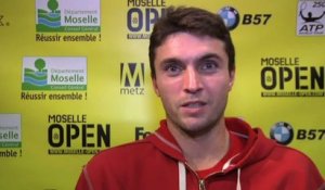 TENNIS - ATP - Metz - Simon : «Je ne m'attendais pas à si bien jouer»