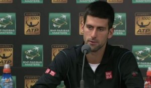 TENNIS - ATP - Bercy - Djokovic : «J'ai joué un grand match»