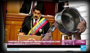 Venezuela : le président Maduro critiqué en ligne