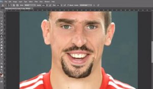 Franck Ribery retouché par Photoshop, ça donne ça
