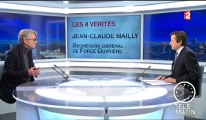 Chômage : Jean-Claude Mailly, Secrétaire général de FO, dénonce les mauvais choix du gouvernement