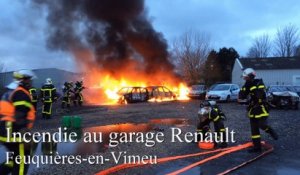 Incendie à la concession Renault de Feuquières-en-Vimeu