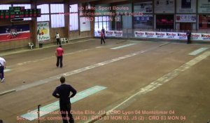 Second tour, CRO Lyon contre Montélimar, Club Elite J11, Sport Boules ok