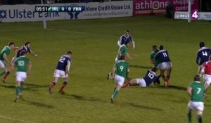 VI nations U20: L'Irlande inscrit le premier essai contre les Bleuets