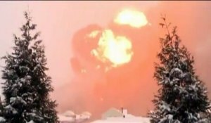 Etats-Unis : spectaculaire explosion d'un train transportant du pétrole