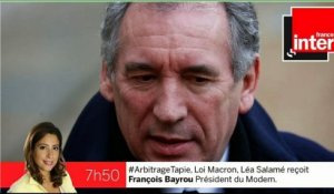 F. Bayrou : "Si j'étais député, je ne voterais pas la motion de censure"