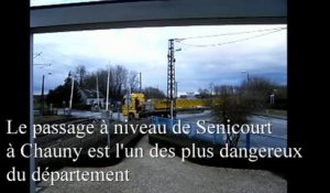 Passage à niveau de Senicourt à Chauny