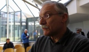Verreries de Masnières: l'interview  Frederic Duchatel, représentant syndical CFE-CGC de la société, durant le délibéré