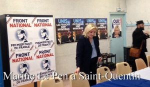 Marine Le Pen à Saint-Quentin