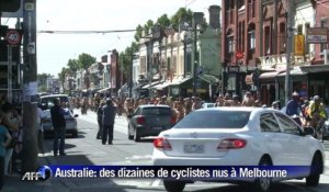 Australie: nus à vélo pour l'environnement et la sécurité