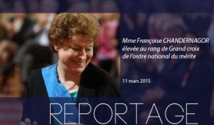 [REPORTAGE] Françoise Chandernagor élevée au rang de Grand Croix de l'Ordre national du mérite