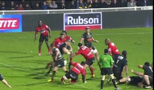 TOP14 - La Rochelle - Oyonnax: Essai Levani Botia (LAR) - J20 - Saison 2014/2015