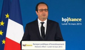 Discours au siège de la Banque publique d’investissement.