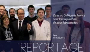[REPORTAGE] Visite au Collège de France pour l'inauguration de deux laboratoires