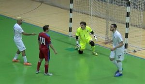 Futsal : France - Rép. tchèque : 3-5, buts et temps forts (highlights/Euro 2016)