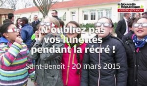 VIDEO. Les nuages éclipsent l'éclipse à l'école Irma-Jouenne de Saint-Benoît