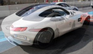 La Mercedes AMG GTs sur la piste du Mans @Exclusive Drive
