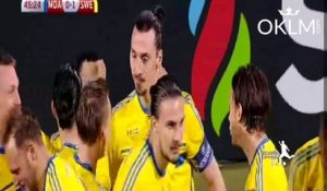 Le but insolite de Zlatan contre la moldavie
