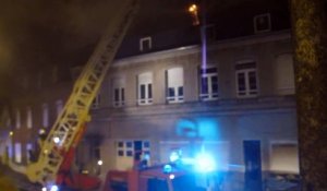 Incendie Avesnes-sur-Helpe rue de Mons