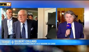 Gilbert Collard serait "ravi que Jean-Marie Le Pen ne soit plus président d'honneur du FN"