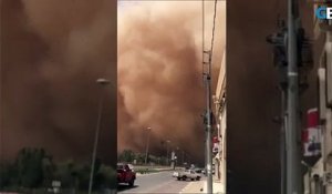 Tempête de sable en Arabie Saoudite