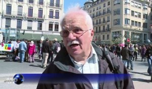 Manifestation contre l'austérité à Lyon