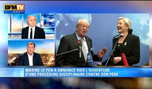 En période d'ascension du FN, Louis Aliot ne comprend pas l'attitude de Jean-Marie Le Pen