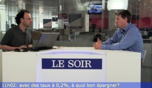 Le 11h02: avec des taux à 0,2%, à quoi bon épargner?