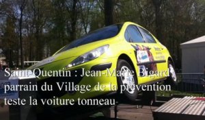 Saint-Quentin : Jean-Marie Bigard teste la voiture tonneau