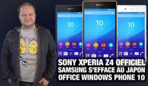 #freshnews 820 Sony Xperia Z4. Samsung s efface au Japon. Office Windows Phone 10
